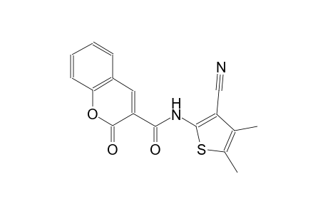 N-(3-cyano-4,5-dimethyl-2-thienyl)-2-oxo-2H-chromene-3-carboxamide