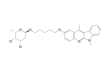 (2S,3S,4S,6R)-4-amino-6-[5-(6,11-dimethylindolo[2,3-b]quinolin-2-yl)oxypentoxy]-2-methyloxan-3-ol