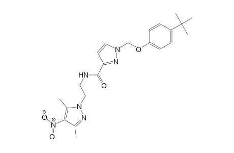 1-[(4-tert-butylphenoxy)methyl]-N-[2-(3,5-dimethyl-4-nitro-1H-pyrazol-1-yl)ethyl]-1H-pyrazole-3-carboxamide