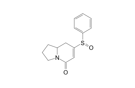 (+-)-7-(Phenylsulfinyl)-2,3,8,8a-tetrahydroindolizin-5(1H)-one