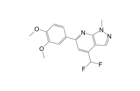 1H-pyrazolo[3,4-b]pyridine, 4-(difluoromethyl)-6-(3,4-dimethoxyphenyl)-1-methyl-