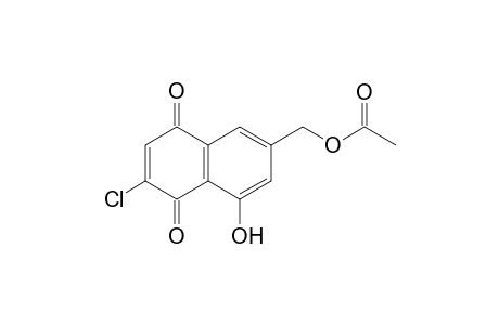 4-(Acetyloxy)-6-chloro-4-hydroxy-5,8-naphthalenedione