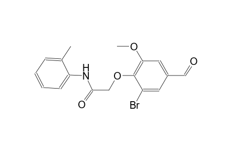 2-(2-bromo-4-formyl-6-methoxyphenoxy)-N-(2-methylphenyl)acetamide