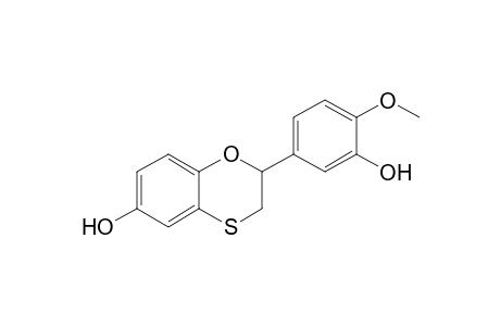 2-(3-hydroxy-4-methoxy-phenyl)-2,3-dihydro-1,4-benzoxathiin-6-ol