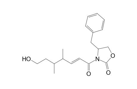 4-Benzyl-3-(7'-hydroxy-4,5-dimethyl-2'-heptenoyl)-2-oxazolidinone