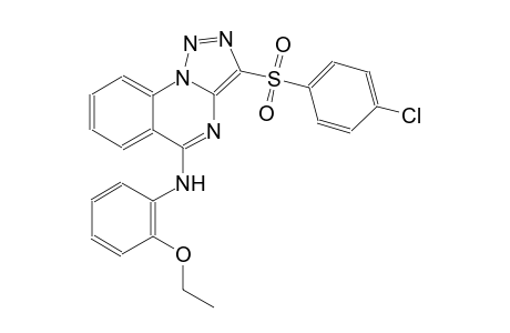 [1,2,3]triazolo[1,5-a]quinazolin-5-amine, 3-[(4-chlorophenyl)sulfonyl]-N-(2-ethoxyphenyl)-