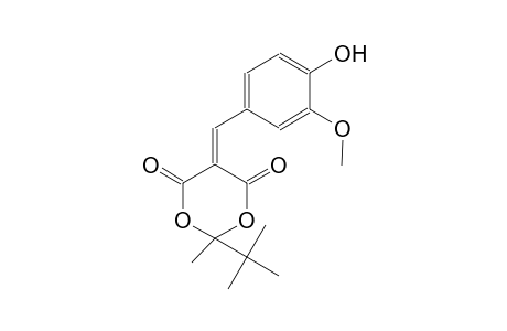 2-tert-butyl-5-(4-hydroxy-3-methoxybenzylidene)-2-methyl-1,3-dioxane-4,6-dione