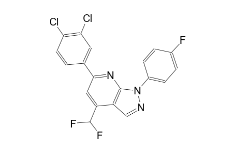 1H-pyrazolo[3,4-b]pyridine, 6-(3,4-dichlorophenyl)-4-(difluoromethyl)-1-(4-fluorophenyl)-
