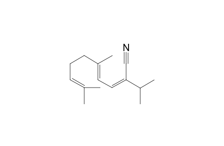 (2Z,4E)-2-isopropyl-5,9-dimethyl-deca-2,4,8-trienenitrile