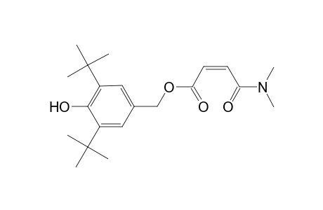 (3,5-ditert-butyl-4-hydroxy-phenyl)methyl (Z)-4-(dimethylamino)-4-oxo-but-2-enoate