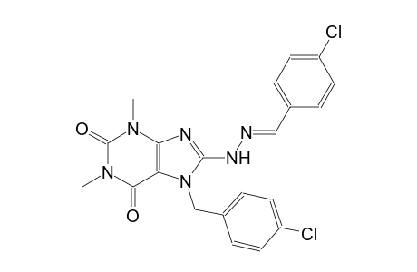 4-chlorobenzaldehyde [7-(4-chlorobenzyl)-1,3-dimethyl-2,6-dioxo-2,3,6,7-tetrahydro-1H-purin-8-yl]hydrazone