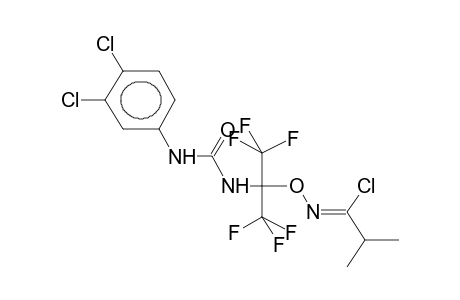 N-ALPHA-(O-ISOPROPYLCHLOROFORMIMINO)HEXAFLUOROISOPROPYL-N-3,4-DICHLOROPHENYLUREA