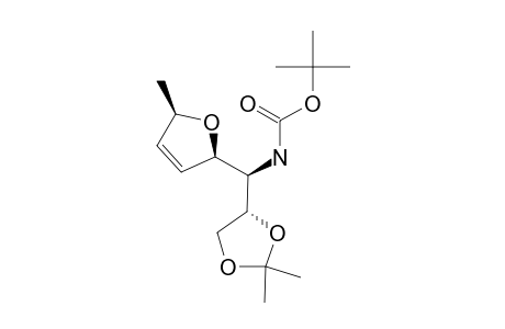 (2R,5R,1'S,2'S)-2-(1'-TERT.-BUTOXYCARBONYLAMINO-2',3'-O-ISOPROPYLIDENEDIOXYPROPYL)-5-METHYL-2,5-DIHYDROFURAN