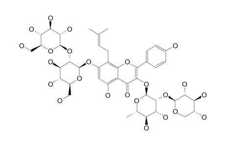 HEXANDRASIDE-C;DES-O-METHYLANHYDROICARITIN-3-O-BETA-D-XYLOPYRANOSYL-(1->2)-ALPHA-L-RHAMNOPYRANOSIDE-7-O-BETA-D-GLUCOPYRANOSYL-(1->2)-BETA-D-GLUCOPY