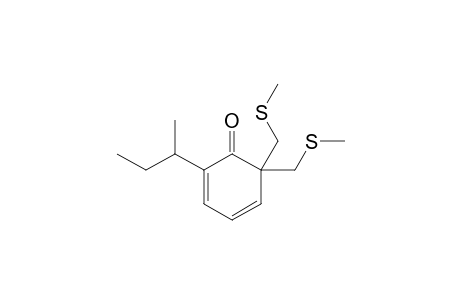 2-butan-2-yl-6,6-bis(methylsulfanylmethyl)cyclohexa-2,4-dien-1-one