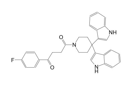 1-butanone, 4-[4,4-di(1H-indol-3-yl)-1-piperidinyl]-1-(4-fluorophenyl)-4-oxo-