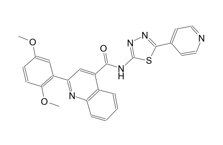 2-(2,5-dimethoxyphenyl)-N-[5-(4-pyridinyl)-1,3,4-thiadiazol-2-yl]-4-quinolinecarboxamide