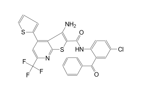 3-Amino-N-(2-benzoyl-4-chloro-phenyl)-4-(2-thienyl)-6-(trifluoromethyl)thieno[2,3-b]pyridine-2-carboxamide