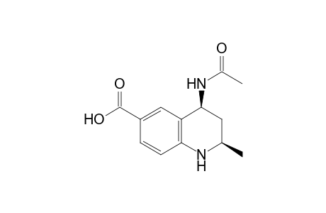 cis-4-Acetamido-6-carboxy-2-methyl-1,2,3,4-tetrahydroquinoline