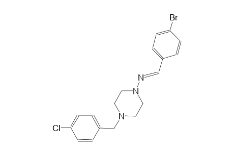 1-piperazinamine, N-[(E)-(4-bromophenyl)methylidene]-4-[(4-chlorophenyl)methyl]-