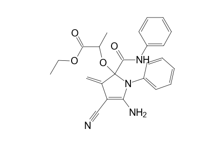 N-Phenyl-2-[1'-(ethoxycarbonyl)ethoxy]-2-[(N-phenyl)carboxamido]-3-methylene-4-cyano-5-amino-2,3-dihydropyrrol