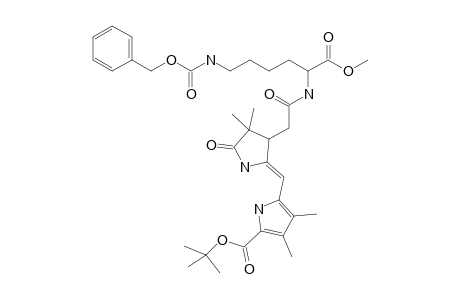 Methyl N(.alpha.)-[rac-(Z)-5'-(t-butyl)oxycarbonyl-3,4-dihydro-3',4,4,4'-tetramethyl-5(1H)-pyrromethenon-3-ylacetyl]-N(.epsilon.)-benzyloxycarbonyl-(S)-lysine