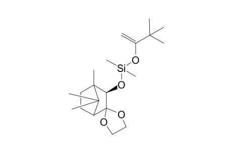 3,3-(Ethylenedioxy)-2-[dimethyl-[3',3'-dimethylbut-1'-en-2'-yloxy)silyloxy]bornane