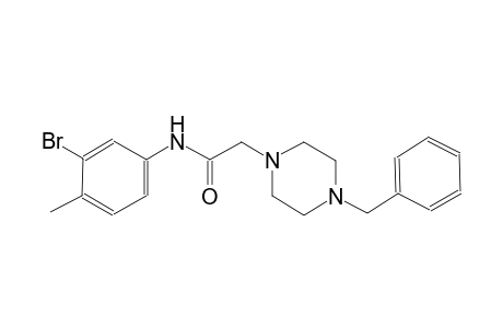 2-(4-benzylpiperazin-1-yl)-N-(3-bromo-4-methyl-phenyl)acetamide