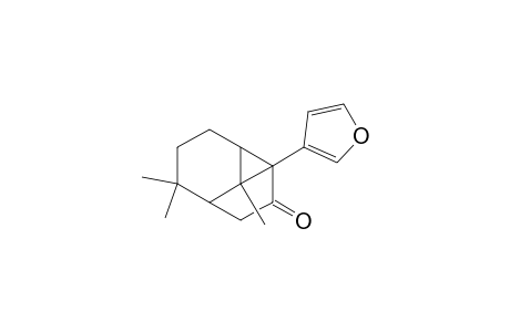 1,6,6-Trimethyl-2-(3-furyl)tricyclo[3.4.0.0(2,9)]nonan-3-one