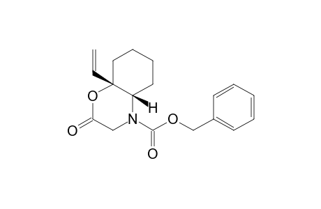 (4aS*,8aS*)-4-(Benzyloxycarbonyl)-8a-ethenyl-2-oxo-3,4,4a,5,6,7,8,8a-octahydro-2H-1,4-benzoxazine