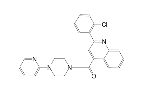 2-(2-chlorophenyl)-4-{[4-(2-pyridinyl)-1-piperazinyl]carbonyl}quinoline