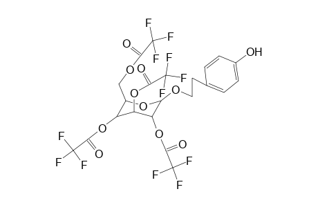 (3R,4S,6R)-2-(4-hydroxyphenethoxy)-6-((2,2,2-trifluoroacetoxy)methyl)tetrahydro-2H-pyran-3,4,5-triyl tris(2,2,2-trifluoroacetate)
