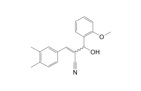 3-(3,4-Dimethylphenyl)-2-(hydroxy(2-methoxyphenyl)methyl)acrylonitrile