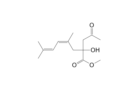 1-Acetyl-2-hydroxy-4,7-dimethyl-octa-4(Z),6-diene-2-carboxylic acid methyl ester