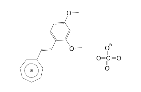 trans-(2,4-dimethoxystyryl)cycloheptatrienylium perchlorate