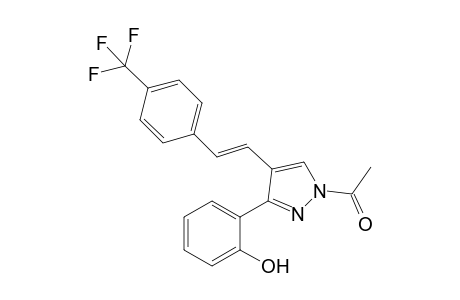 (E)-1-Acetyl-3-(2'-hydroxyphenyl)-4-[4"-(trifluoromethyl)styryl]-1H-pyrazole