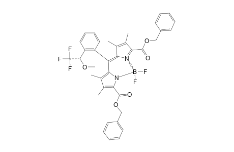 DIBENZYL-(S)-8-[2-(2,2,2-TRIFLUORO-1-METHOXYETHYL)-PHENYL]-1,2,6,7-TETRAMETHYL-4,4-DIFLUORO-4-BORA-3A,4A-DIAZA-S-INDACENE-3,5-DICARBOXYLATE