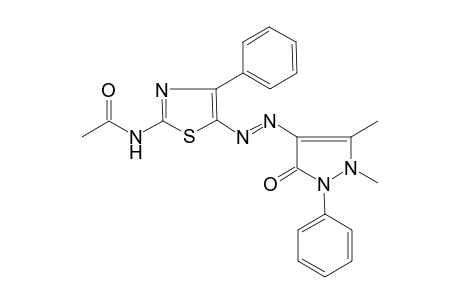 N-[5-(1,5-dimethyl-3-oxo-2-phenyl-2,3-dihydro-1H-pyrazol-4-ylazo)-4-phenyl-thiazol-2-yl]-acetamide
