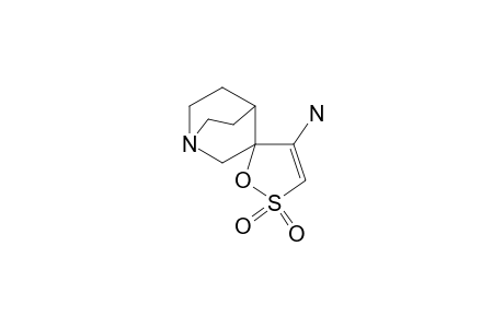 QUINUClIDINE-3-SPIRO-5'-[4'-AMINO-DELTA(3)-1',2'-OXATHIOLINE-2',2'-DIOXIDE]