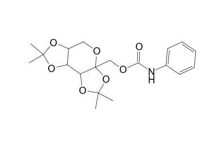 2,3:4,5-Bis-O-isopropylidene-.beta.-d-fructopyranose N-phenylcarbamate