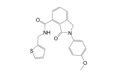 2-(4-methoxyphenyl)-3-oxo-N-(2-thienylmethyl)-4-isoindolinecarboxamide