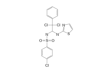 N-[2,2-DICHLORO-2-PHENYL-1-(2-THIAZOLAMINO)-ETHYL]-4-CHLOROBENZENESULFONAMIDE