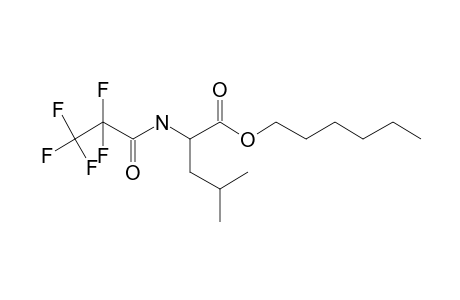 L-Leucine, N-pentafluoropropionyl-, hexyl ester