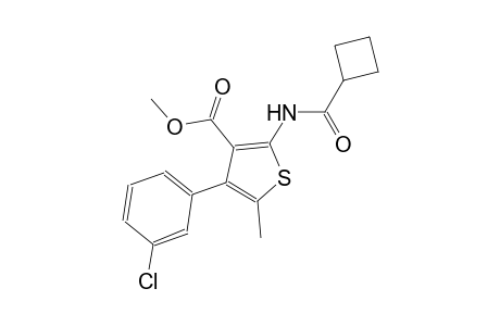 methyl 4-(3-chlorophenyl)-2-[(cyclobutylcarbonyl)amino]-5-methyl-3-thiophenecarboxylate