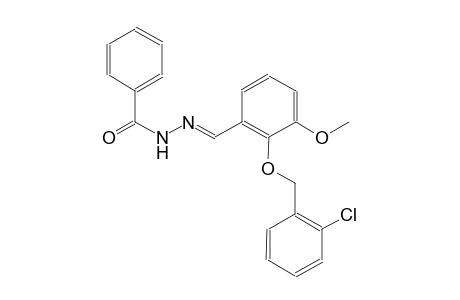 N'-((E)-{2-[(2-chlorobenzyl)oxy]-3-methoxyphenyl}methylidene)benzohydrazide