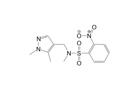 N-[(1,5-dimethyl-1H-pyrazol-4-yl)methyl]-N-methyl-2-nitrobenzenesulfonamide