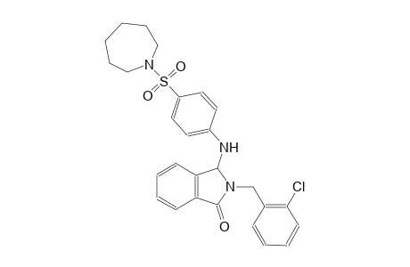 1H-isoindol-1-one, 2-[(2-chlorophenyl)methyl]-3-[[4-[(hexahydro-1H-azepin-1-yl)sulfonyl]phenyl]amino]-2,3-dihydro-