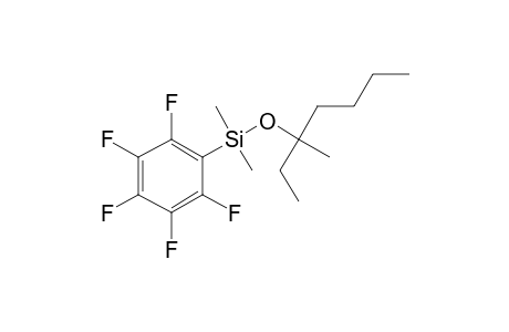 3-Methylheptan-3-ol, dimethylpentafluorophenylsilyl ether