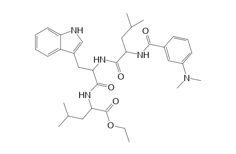 M-dimethylaminobenzoylleucyltryptophylleucyl ethyl ester