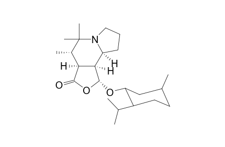 3-Menthyloxy-8,8,9-trimethyl-2(5H)furano[3,4-g]perhydroindolizine